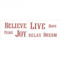 Sablon belive live hope Opa 10x30 cm